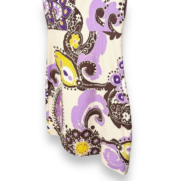 Kate Spade Keiran Dress Hydrangea Moroccan Paisley Cotton Sheath Women’s Size 2 - Picture 6 of 16